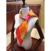 Hermes Orange Harnais De Cour Scarf 90 - Image 5