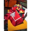 Hermes Red Harnais De Cour Scarf 90 - Image 8