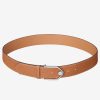 Hermes Brown Licol 40 MM Reversible Leather Belt - Image 2