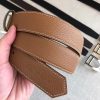 Hermes Brown Licol 40 MM Reversible Leather Belt - Image 4