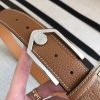Hermes Brown Licol 40 MM Reversible Leather Belt - Image 9