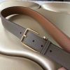 Hermes Lennox 40 MM Belt In Etoupe Epsom Leather - Image 5