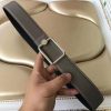 Hermes Oscar Buckle 40 MM Belt Etoupe Reversible Leather - Image 2