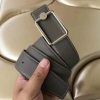 Hermes Oscar Buckle 40 MM Belt Etoupe Reversible Leather - Image 3