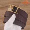 Hermes Quentin 32 MM Chocolate Reversible Belt - Image 5