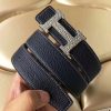 Hermes H Belt Buckle & Noir Clemence 32 MM Strap - Image 4