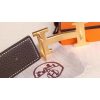 Hermes cafe Clemence Kits Belt H Brushed Buckle - Image 6