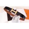 Hermes H Belt Buckle & Brown Clemence 32 MM Strap - Image 4