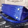 Hermes Kelly 32cm Bag In Blue Electric Crocodile Leather - Image 10