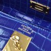 Hermes Kelly 32cm Bag In Blue Electric Crocodile Leather - Image 3