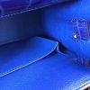 Hermes Kelly 32cm Bag In Blue Electric Crocodile Leather - Image 13