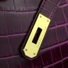 Hermes Kelly 32cm Bag In Fuchsia Crocodile Leather - Image 4