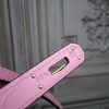Hermes Kelly 32cm Bag In Pink Crocodile Leather - Image 12