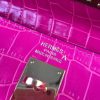Hermes Kelly 32cm Bag In Rose Red Crocodile Leather - Image 6