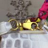Hermes Kelly 32cm Bag In White Crocodile Leather - Image 7