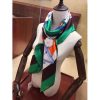 Hermes Green Tatersale Cashmere Shawl 140 - Image 3