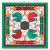 Hermes Green Tatersale Cashmere Shawl 140 - Image 8