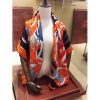 Hermes Orange Tatersale Cashmere Shawl 140 - Image 5