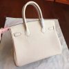 Hermes Beige Clemence Birkin 30cm Handmade Bag - Image 3