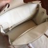 Hermes Beige Clemence Birkin 30cm Handmade Bag - Image 4