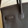 Hermes Cafe Clemence Birkin 30cm Handmade Bag - Image 5