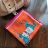 Hermes Rose Red Couvertures Nouvelles 140 cm Scarf - Image 2