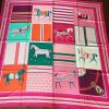Hermes Rose Red Couvertures Nouvelles 140 cm Scarf - Image 6