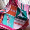 Hermes Rose Red Couvertures Nouvelles 140 cm Scarf - Image 8