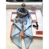 Hermes Blue Grand Manege A Jouets Shawl 140cm - Image 8