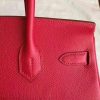 Hermes Red Epsom Birkin 30cm Handmade Bag - Image 6