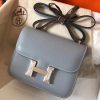 Hermes Mini Constance 18cm Epsom Blue Lin Bag - Image 2