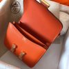 Hermes Mini Constance 18cm Orange Epsom Bag - Image 6
