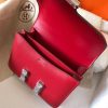 Hermes Mini Constance 18cm Red Epsom Bag - Image 9