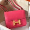 Hermes Mini Constance 18cm Rose Lipstick Epsom Bag - Image 5