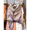 Hermes Nude Cavalcadour Morning Shawl 140cm - Image 5