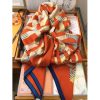 Hermes Piment Cavalcadour Morning Shawl 140cm - Image 6