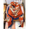 Hermes Piment Cavalcadour Morning Shawl 140cm - Image 7