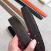 Hermes Etrier Buckle Belt & Chocolate Clemence 32 MM Strap - Image 8