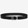 Hermes Etrier Buckle Belt & Black Clemence 32 MM Strap - Image 7