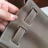 Hermes Etoupe Clemence Birkin 25cm Handmade Bag - Image 3