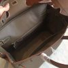 Hermes Etoupe Clemence Birkin 25cm Handmade Bag - Image 4
