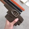 Hermes Etrier Buckle Belt & Taupe Clemence 32 MM Strap - Image 2