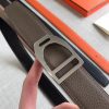 Hermes Etrier Buckle Belt & Taupe Clemence 32 MM Strap - Image 7