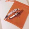 Hermes Rose Gold Small Kelly Bracelet With Diamonds - Image 2