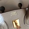 Hermes Grey Clemence Birkin 25cm Handmade Bag - Image 3