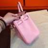 Hermes Pink Clemence Birkin 25cm Handmade Bag - Image 3
