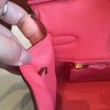 Hermes Rose Lipstick Clemence Birkin 25cm Handmade Bag - Image 3