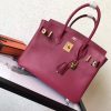 Hermes Ruby Epsom Birkin 30cm Handmade Bag - Image 4