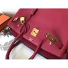 Hermes Ruby Epsom Birkin 30cm Handmade Bag - Image 5