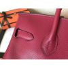 Hermes Ruby Epsom Birkin 30cm Handmade Bag - Image 7